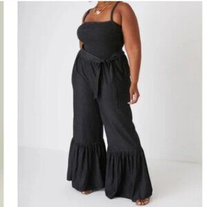 Ashley Stewart chambray bell bottom  jumpsuit 30/32